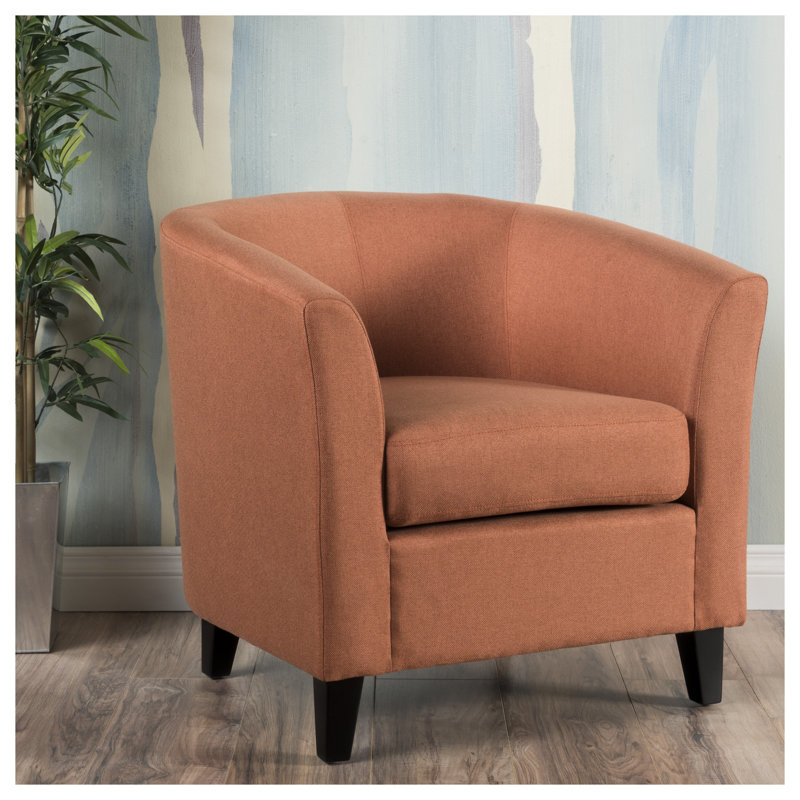 Fauteuil club en tissu Plaza Orange avec lumière requis