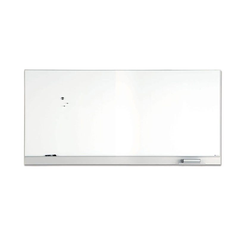 Collaboration Boards Wall Porcelain Magnetic Whiteboard, 3'10" H x 8' W