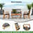 4 - Person Patio Conversation Set with Cushions