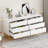 6 Drawer Dresser With Gold Metal Handles ,modern Large Dresser Storage Cabine-81547223