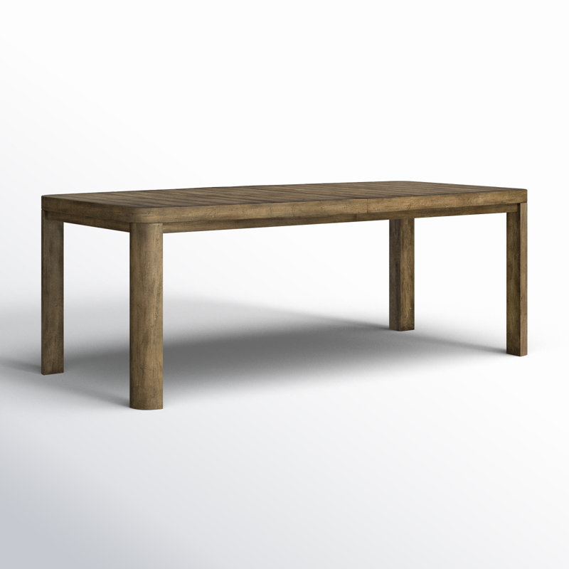 Surfrider Solid Wood Dining Table, Brown
