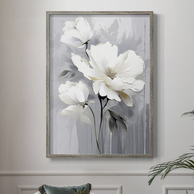 Reproduction encadrée FLORAL Series CDXLIV - bois massif