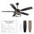 Rasco 52'' 5 wooden blades Ceiling Fan with Light Kit and Remote Control Included-1629814943