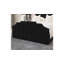 Annalei Regal Velvet Upholstered Bed Frame - Shaped Headboard, Chrome Feet-1288555759-1288555740