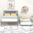 Full Size Platform Bed With Adjustable Trundle