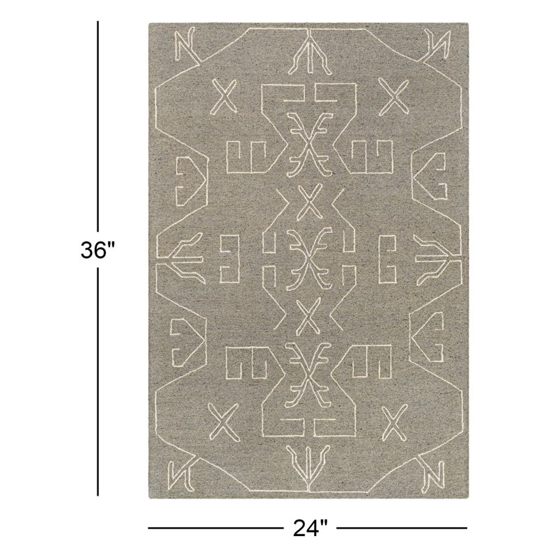 Demie Wool Southwestern Indoor Rug, Rectangle 2' x 3'