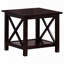 Ensemble de tables d'appoint 3 pièces Merlot foncé