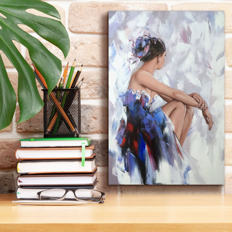 «Be derrière le miroir 2» par Alexander Gunin, art mural sur toile, H 18 po x l 12 po x P 0,75 po
