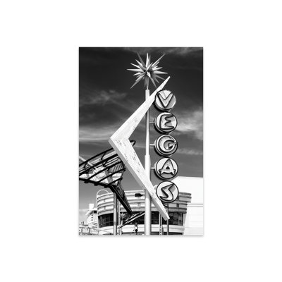 " Black Nevada Series - The Famous Vegas Sign " by Philippe Hugonnard