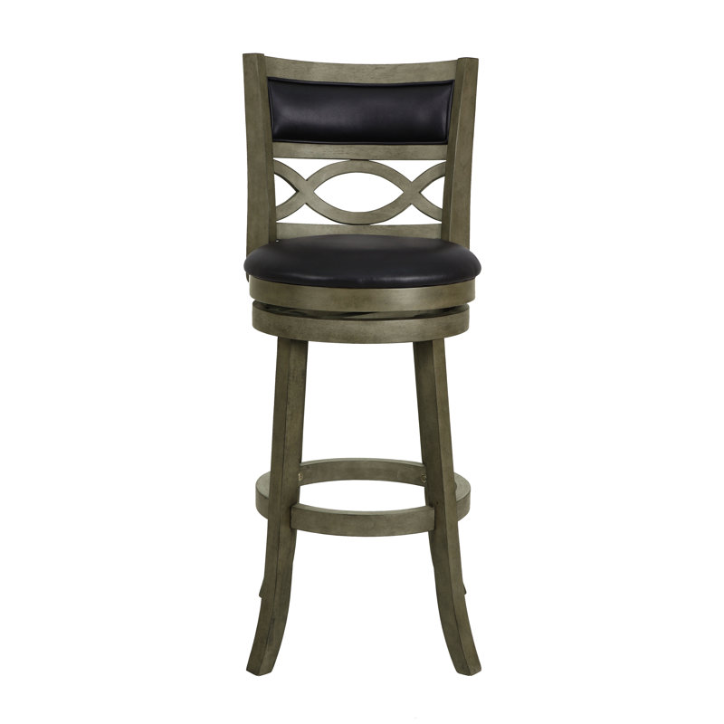 Kopasz Swivel Bar & Counter Stool in Olive Gray, Bar Stool (29" Seat Height), Olive Gray