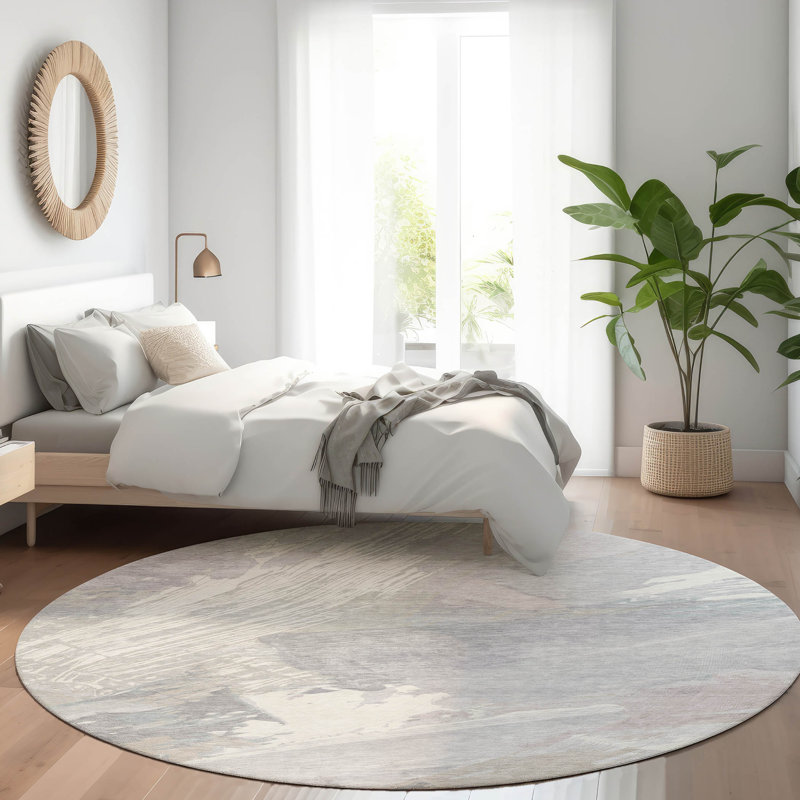 Tapis lavable intérieur / extérieur Ahmira , 8 pi x 8 pi