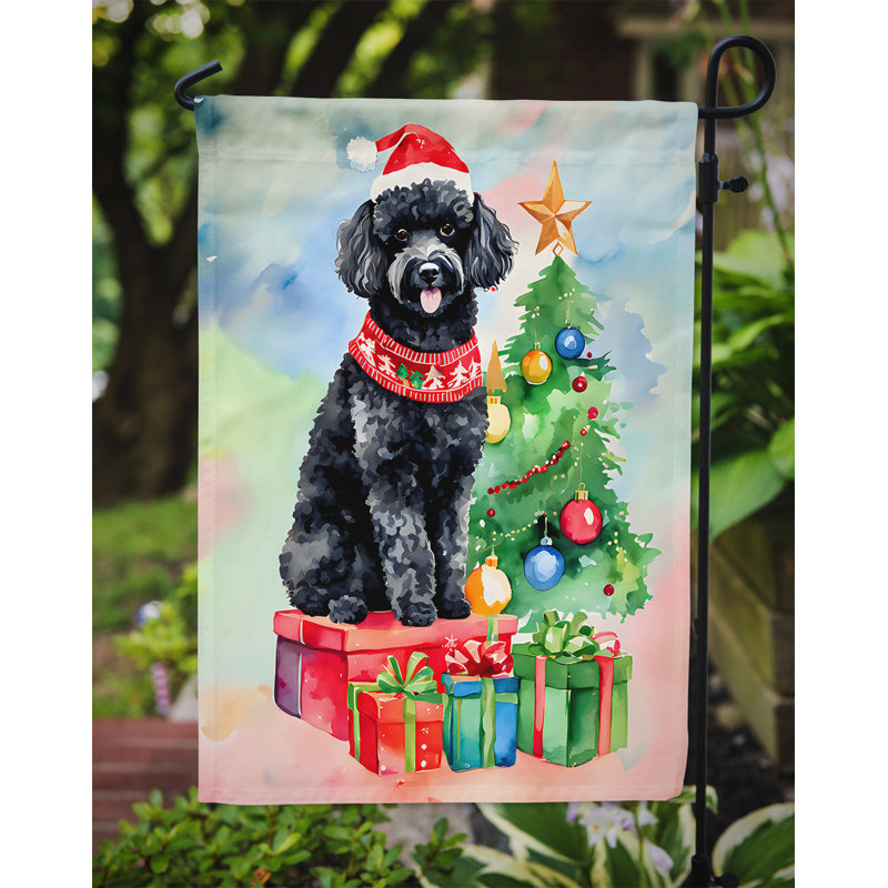 Polyester double face Noël, H 15,5 po x l 11,25 po