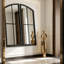 Ensemble de 2 miroirs muraux Black Arch