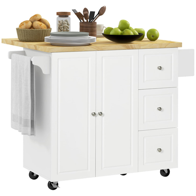 Cusson Wood Kitchen Island