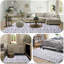 Tapis à texture géométrique luxueux en mousse viscoélastique ultra-douce