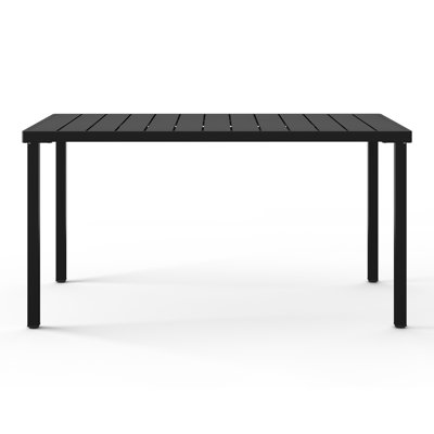 59"×35.4" Outdoor Metal Rectangular Dining Table