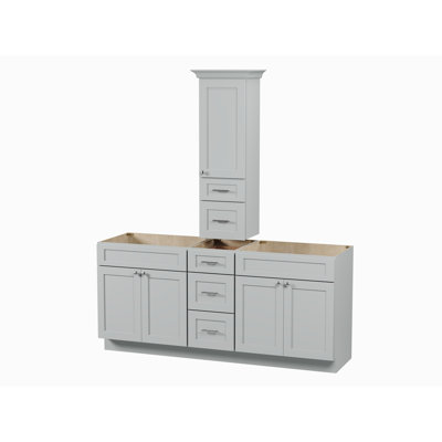 Ensemble de meuble-lavabo double 75 po avec comptoir Disar