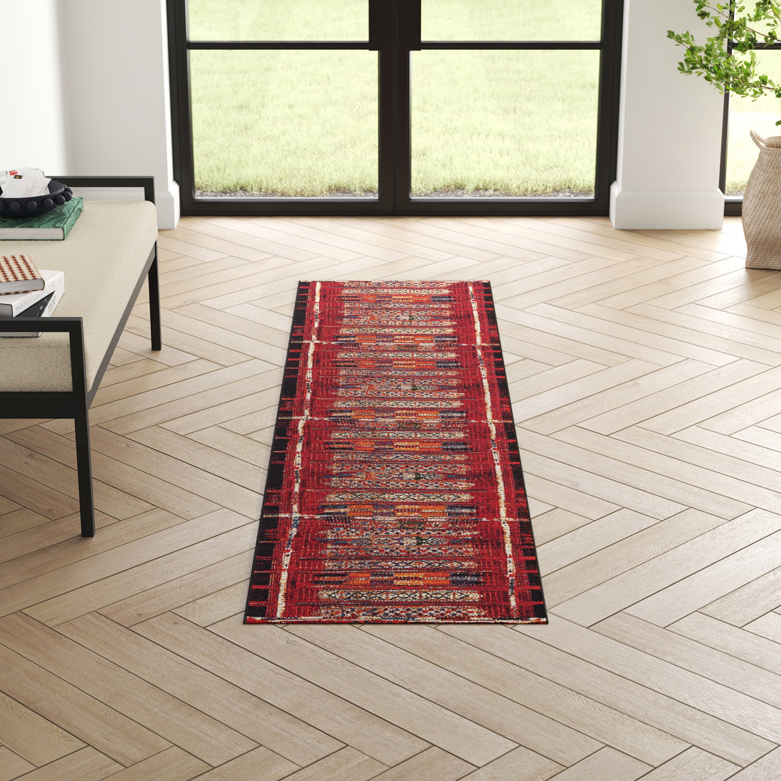 Sesena Indoor/Outdoor Rug, Runner 1'11" x 7'6"