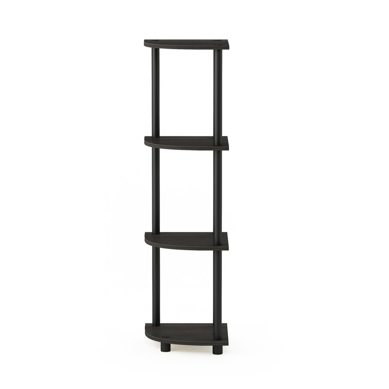 Bibliothèque d'angle Edwin, Espresso / Noir, H 43,5 po x l 11,6 po x P 11,6 po