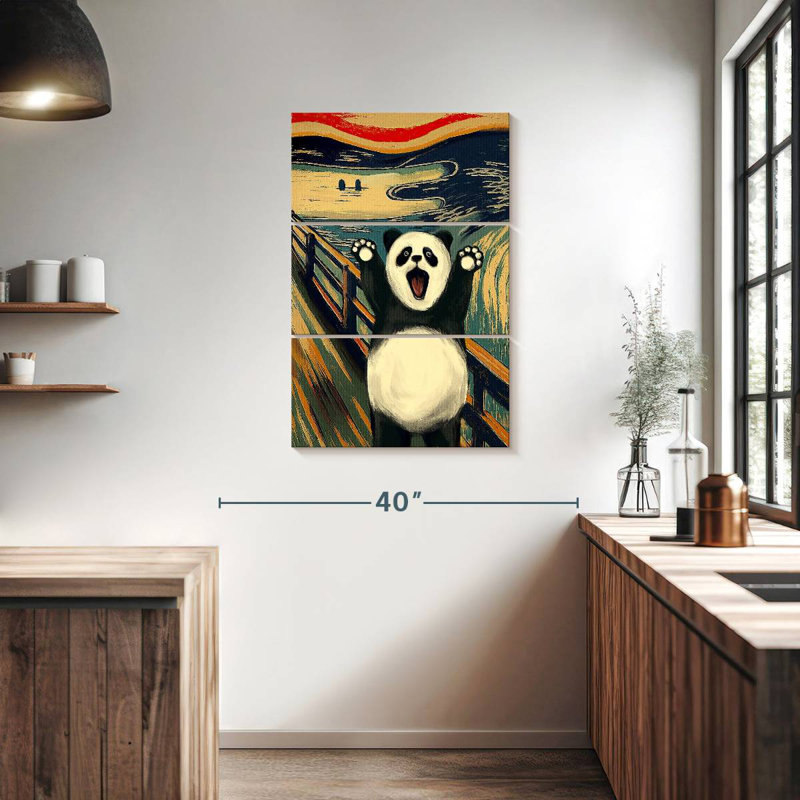 Brampt «The Scream With Panda», H 38 po x l 24 po