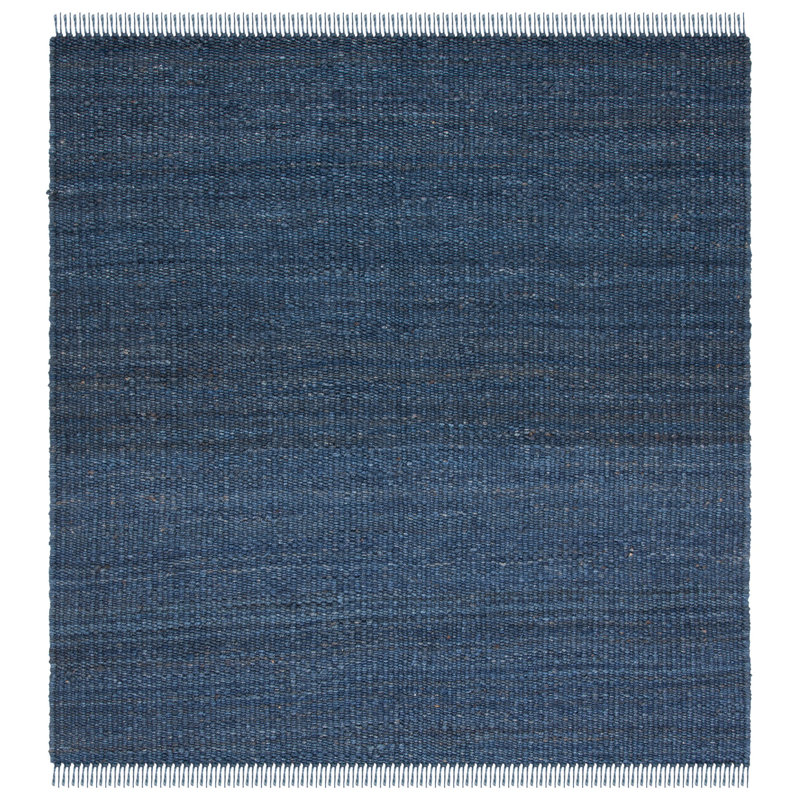 Tapis en jute tissé à la main en fibre naturelle, Carré 8 pi