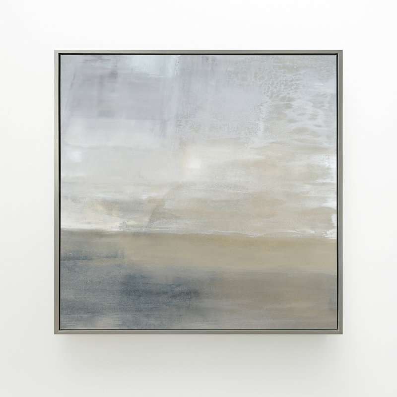 «Slated No. 2» par Carol Benson-Cobb, H 35,5 po x l 35,5 po, Argent argent