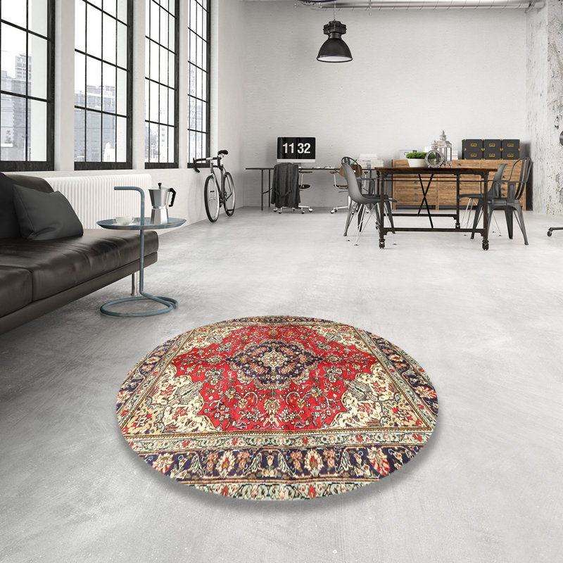 Rehaan Oriental Indoor Rug, Round 6'