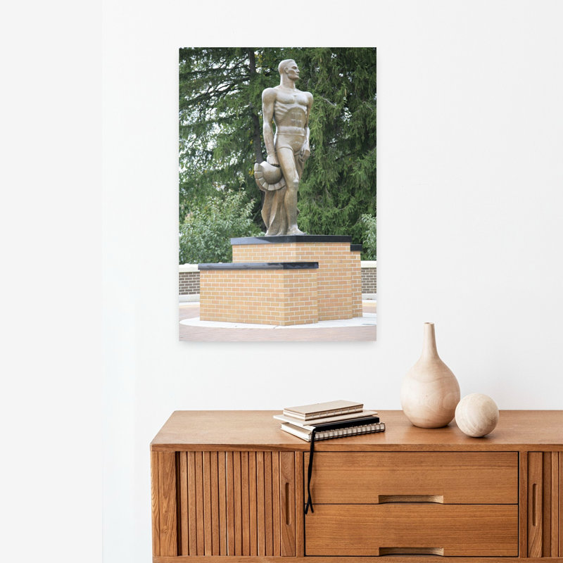 Sculpture of sparty Michigan State University East Lansing Michigan USA 1 Piece Wrapped Canvas Wall Art