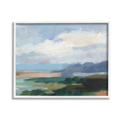 Art traditionnel giclée sur une plage nuageuse traditionnelle par Ethan Harper