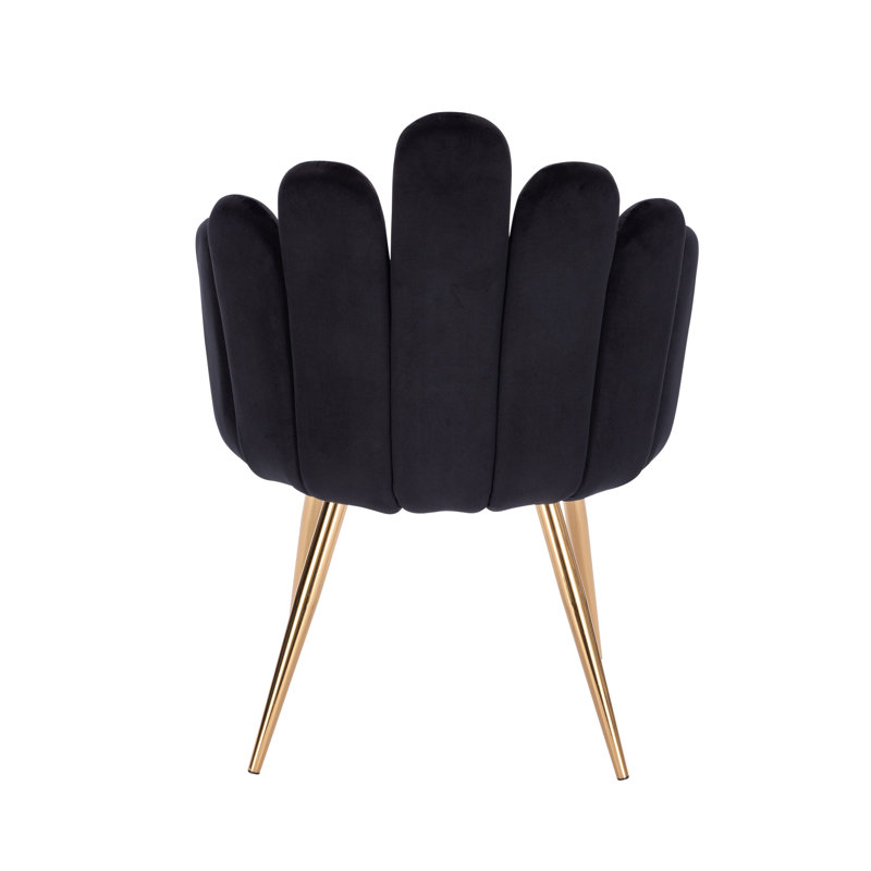Fauteuil Medley, Velours noir