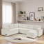 Canapé-lit modulaire convertible avec méridienne réversible, poches de rangement et dispositifs de chargement-1661386823