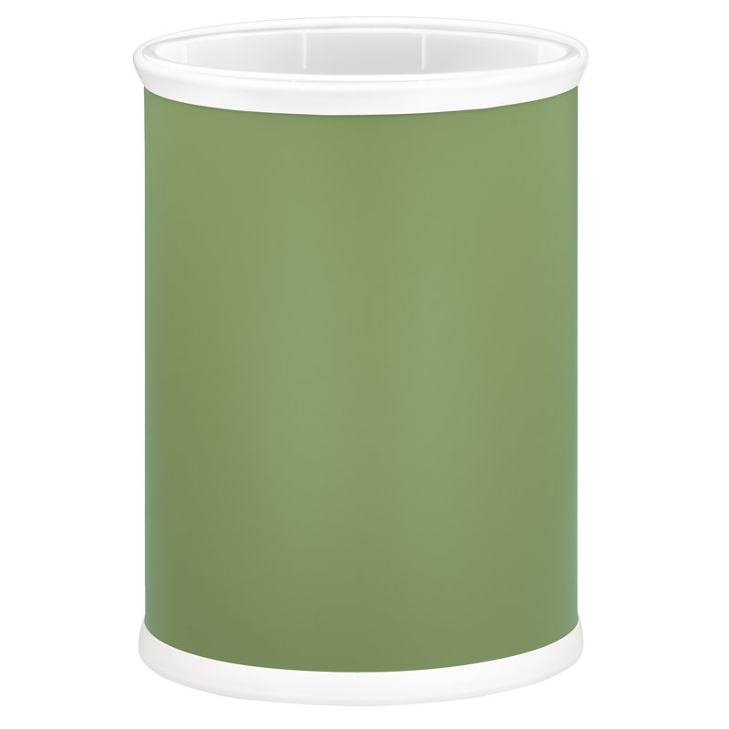 Corbeille ouverte avec doublure en plastique Lamariyah - 3,25 gallons, Vert brume