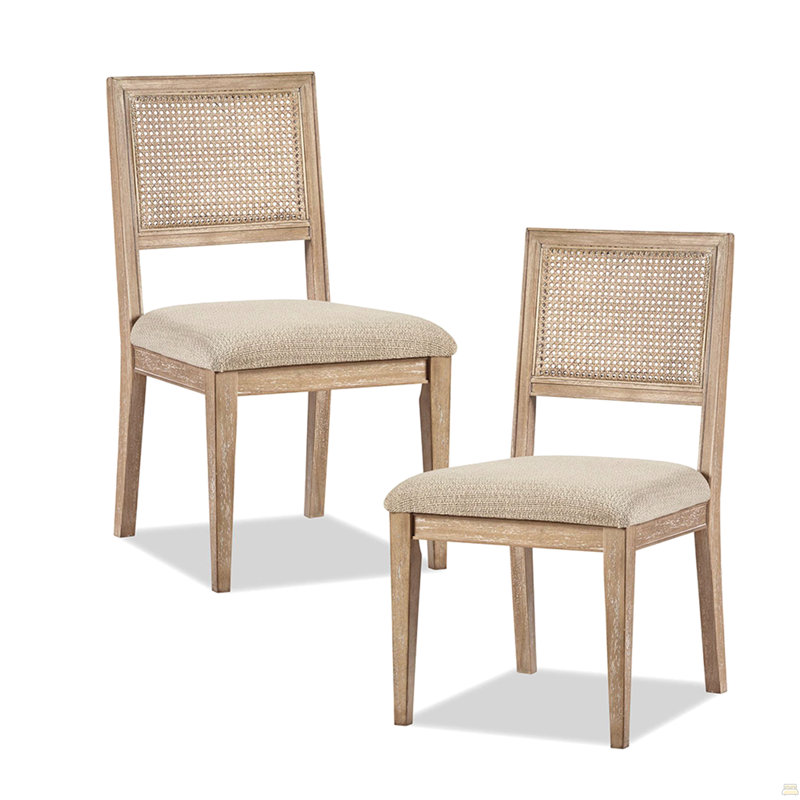 Ensemble de 2 chaises sans accoudoirs
