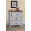 Commode en bois massif 3 tiroirs l 20,1 po Seavy