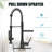 Double-Head Stainless Steel Kitchen Faucet With Pull-Down Nozzle, Single Handle High-Pressure Kitchen Sink Faucet-113377778