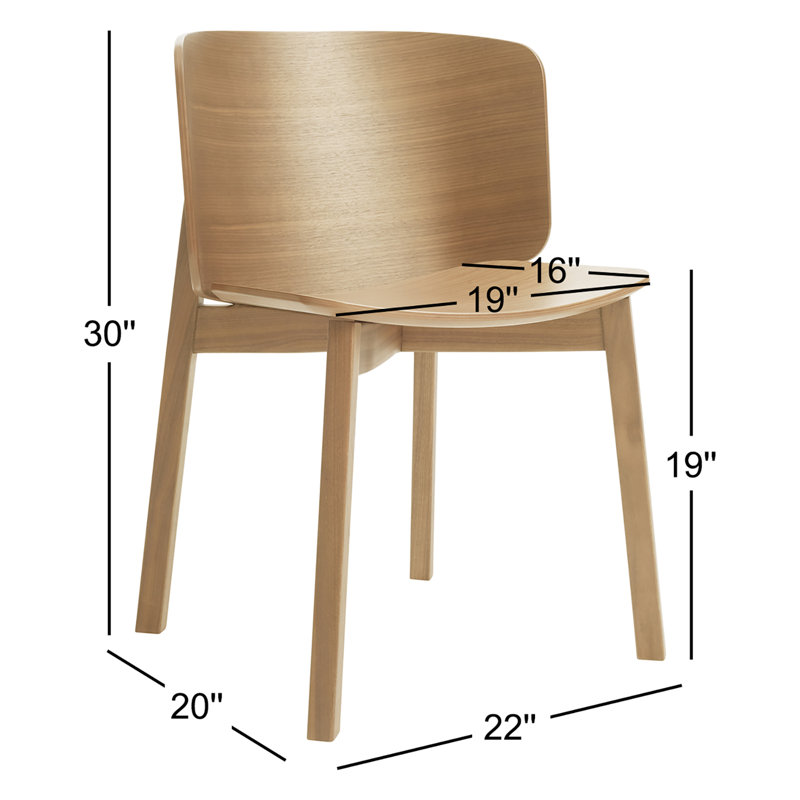 Buddy Dining Chair, White Oak