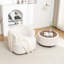 Fauteuil demi-tonneau pivotant avec repose-pieds Pietsch