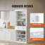 Garde-manger autoportant avec portes et tiroir et 3 tablettes réglables