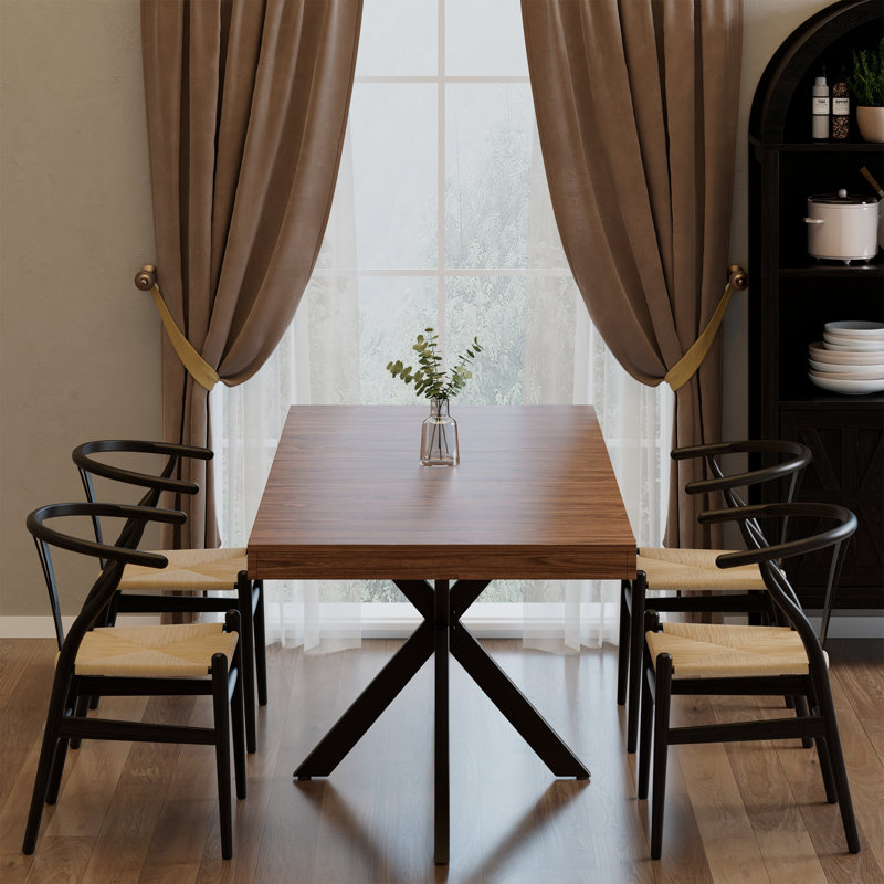 Averni Extendable Dining Table with Storage Box for 6-10 Seat, Walnut