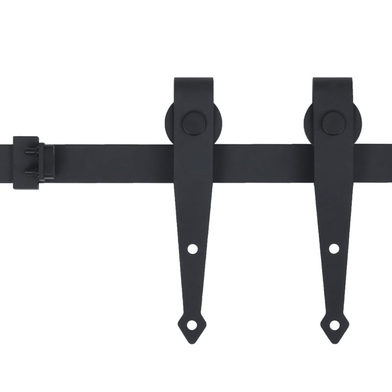 Ayumi Mini Sliding Barn Door Kit Carbon Steel, 152cm W
