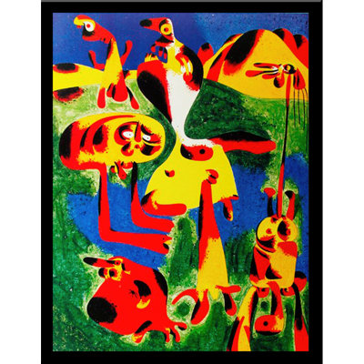 Museum Masters 'Peinture, 1954' by Joan Miro' Framed Painting Print, 24x32