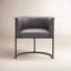 Fauteuil rembourré en similicuir Virgil-455373717