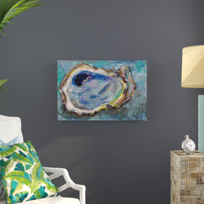 «Oyster Two» par Jeanette Vertentes, reproduction d'art sur toile tendue, H 24 po x l 36 po, Impression sans cadre