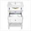 Meuble-lavabo avec lavabo en céramique, tablette ouverte et 2 tiroirs-923523035