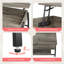 Table basse à plateau relevable en bois manufacturé avec base en acier Buser-63210572