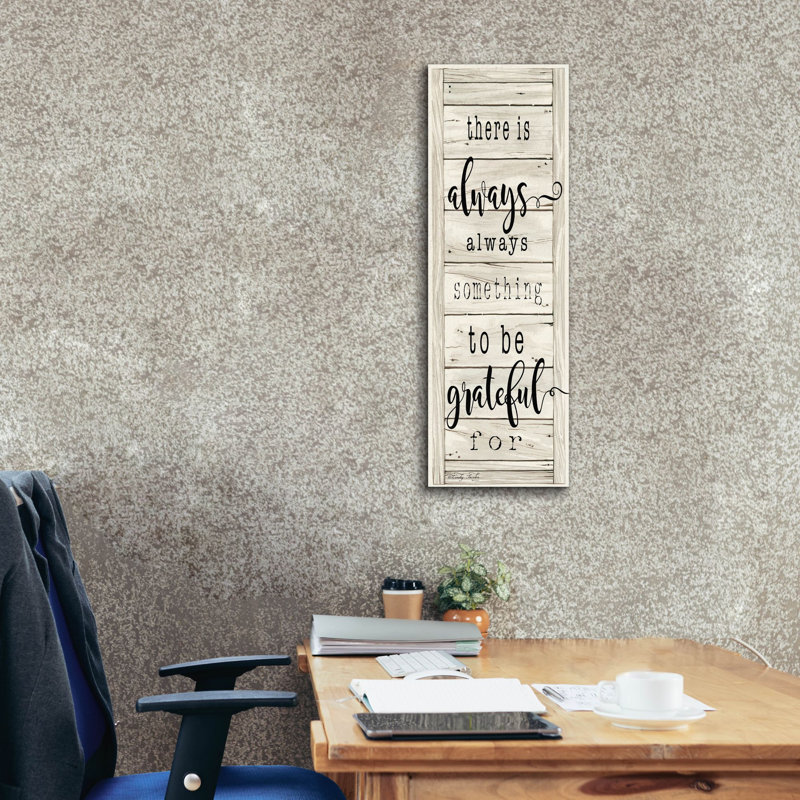 Epic Graffiti 'Be Grateful'  by Cindy Jacobs Canvas Wall Art, 12" x 36"