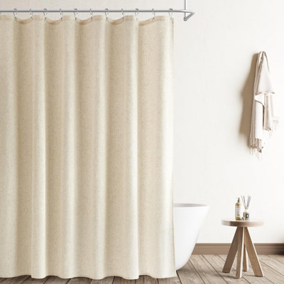 Linen Textured Shower Curtain (Sage)
