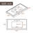 Wenty 18.03'' White Ceramic Rectangular Bathroom Sink