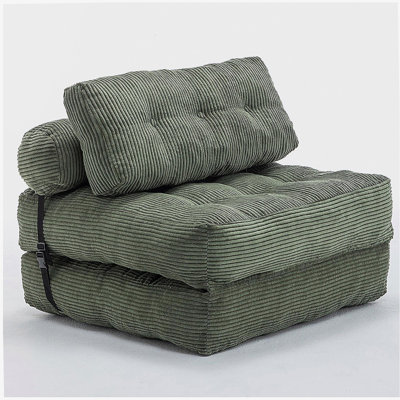 Canapé-lit pliant, canapé-lit convertible avec matelas pliable à coussins avec dossier, chaise-lit pliable portatif, canapé-lit confortable pour salon, chambre simple