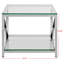 Table de bout en verre Hayward